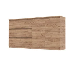 Chest of drawers 1580х376х730 mm Bright chipboard